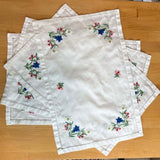 Folk Art Embroidered Placemats & Napkins