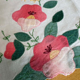 Two Applique Linen Hand Towels