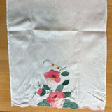 Two Applique Linen Hand Towels