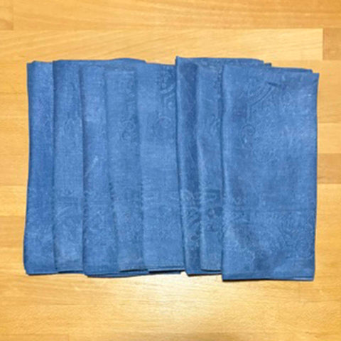 Vintage Damask Indigo Napkins