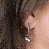 Teardrop Diamond Dangly Earrings