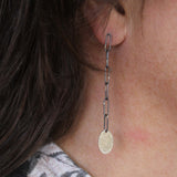 Oval Chain Gold Dust Earrings