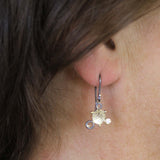 Diamond & Fun Circle Dangly Earrings