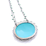 Cloisonne Enamel Peacock Necklace