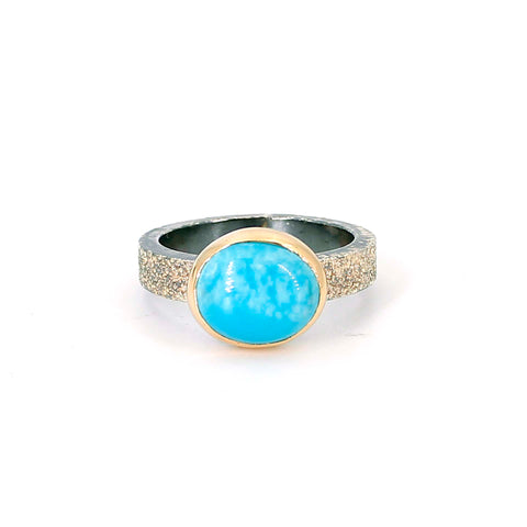 Turquoise & Gold Ring
