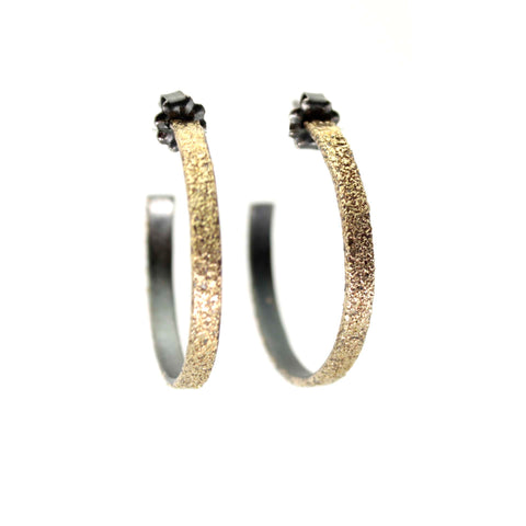 Stardust Gold & Silver Hoop Earrings