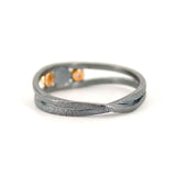 Crossover Band Turquoise & Diamond Ring