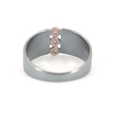 Three Diamonds in Tapered Band Ring