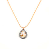 Tiny Diamond Teardrop Necklace