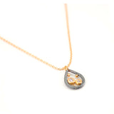 Tiny Diamond Teardrop Necklace