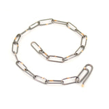 Gold Soldered Silver Link Bracelet