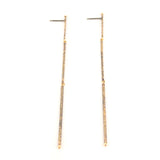 Elegant Gold Dust Line Earrings