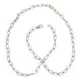 Gold Soldered Silver Link Necklace