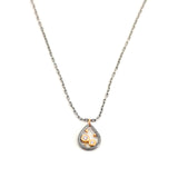 Tiny Diamond Teardrop Necklace