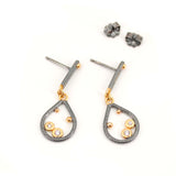 Teardrop Diamond Dangly Earrings