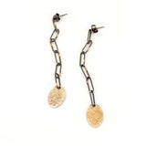 Oval Chain Gold Dust Earrings