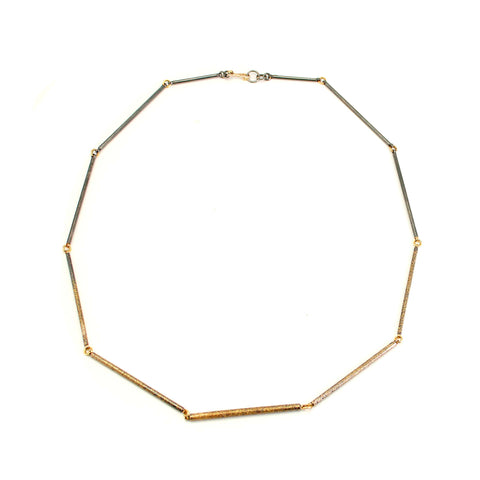 Gold Dust Understated Bar Necklace