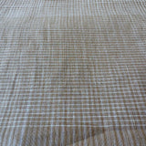 Cotton Handloom Fabric: Light Brown Ombre Checks