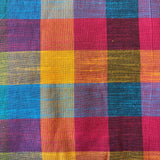 Cotton Handloom Fabric: Medium Colorful Madras Checks