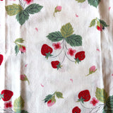 Vintage Cotton Fabric: Strawberries