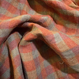 Linen: Brick Colored Checks