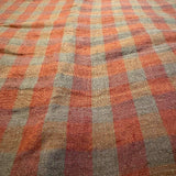 Linen: Brick Colored Checks