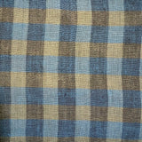 Linen: Blue, Yellow & Gray Checks