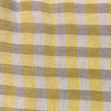 Linen: Yellow, Brown & Cream Checks