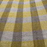 Linen: Yellow, Brown & Cream Checks