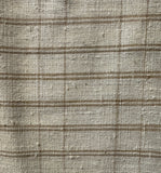 Organic Cotton Light Brown Check Yardage Fabric