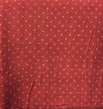 Organic Cotton Red with White Polka Dots Yardage Fabric