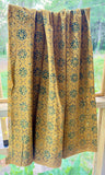 Cotton Ajrak Fabric Yellow Yardage