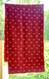 Organic Cotton Red with Small Butti Yardage Fabric