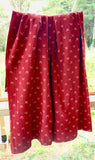 Organic Cotton Red with Small Butti Yardage Fabric