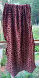 Organic Cotton Red with Medium Butti Yardage Fabric