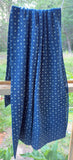 Organic Cotton Indigo with White Polka Dots Yardage Fabric