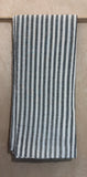 Organic Cotton Gray & White Stripe Yardage Fabric