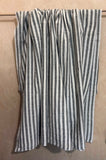 Organic Cotton Gray & White Stripe Yardage Fabric