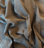 Organic Cotton Gray with Yellow Stripe Yardage Fabric