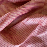 Red & Cream Striped Khadi