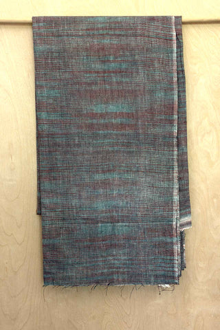 Maroon & Blue Striped Khadi