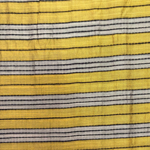 Striped Yellow Silk