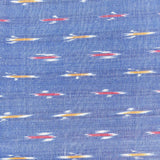 Pre-cut Cotton Ikat: Blue with tiny weaves