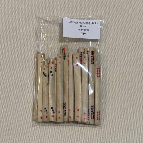 Vintage Bone Mahjong Sticks