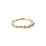 Leafy Gold Diamond Ring